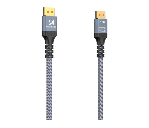 Wozinsky Kabel DisplayPort 2.1 Certyfikowany  2m czarny WPS-16AYL2S - 1487919 - zdjęcie 3